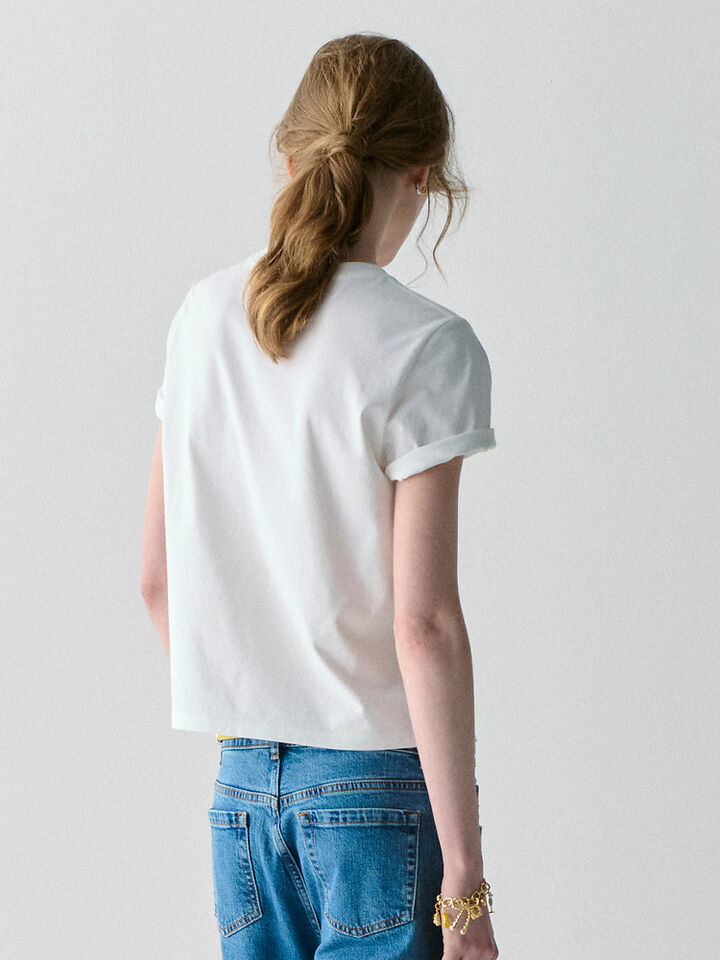 Sam Icon Logo T-shirt, FRESH WHITE, hi-res image number 5