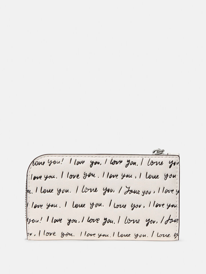 Devin I Love You Small Bifold Wallet, Cream Multi, hi-res image number 3