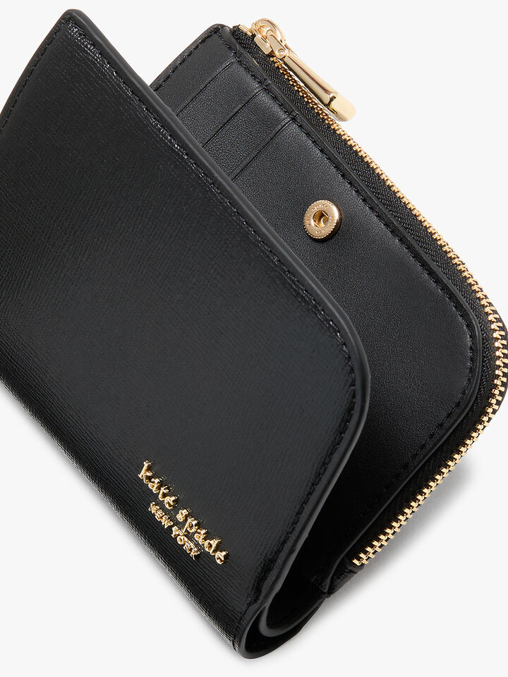 Devin Small Compact Wallet, Black, hi-res image number 3