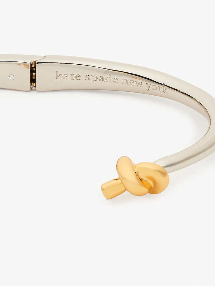 Sailor's Knot Hinge Cuff, silver, hi-res image number 3