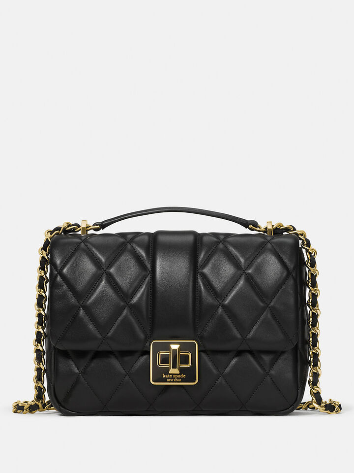 Carey Quilted Small Flap Crossbody