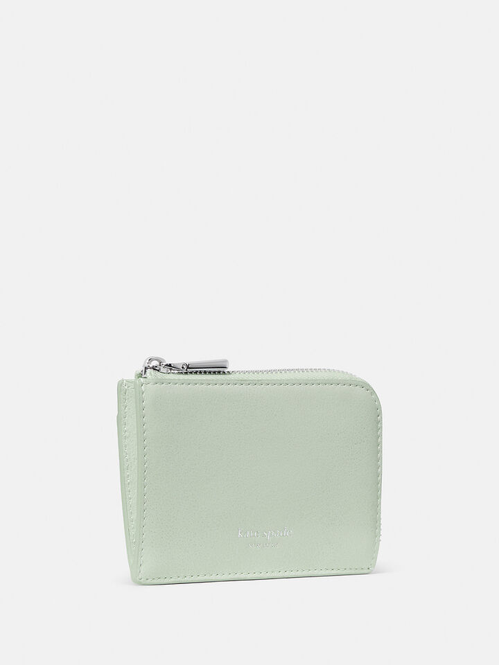 Patent Mini Zip Card Case, Mint Frosting, hi-res image number 3